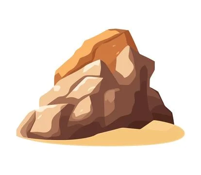 Mountain landscape of granite イラスト素材
