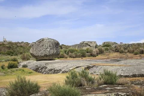 Mountain landscape in The Granite Theme Park and the surroundings of the ca.. Stock Photos
