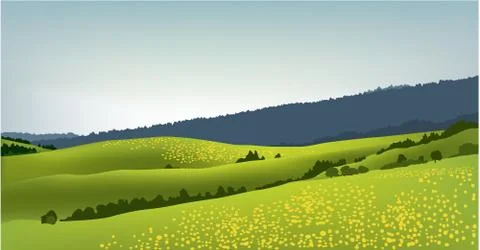 Mountain landscape Stockillustratie