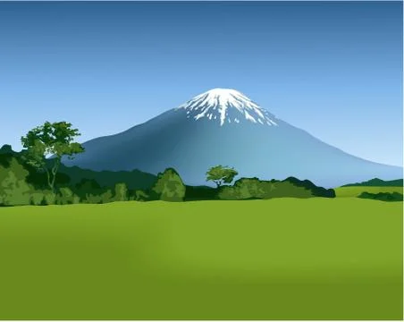 Mountain landscape Stock Illustration