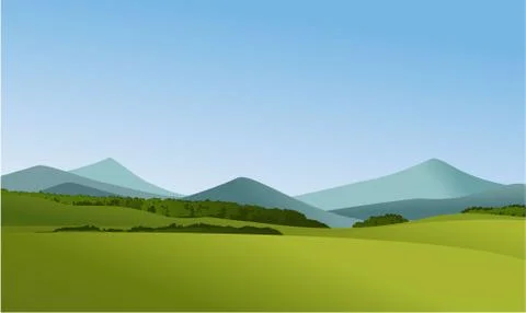 Mountain landscape Illustrazione stock