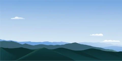 Mountain landscape Stock Illustration