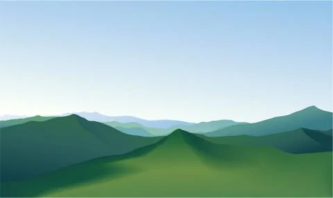 Mountain landscape Stock Illustration