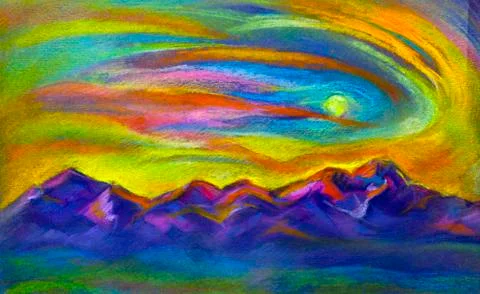 Mountain landscape Stock Illustration