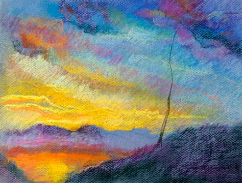 Mountain landscape Stock Illustration