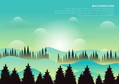 Mountain landscape Illustrazione stock