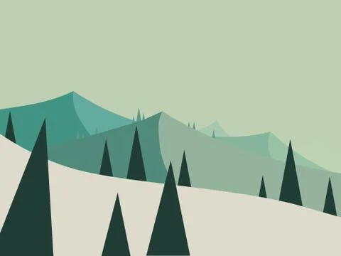 Mountain landscape Illustrazione stock