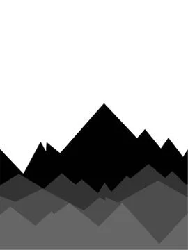 Mountain landscape Stock Illustration