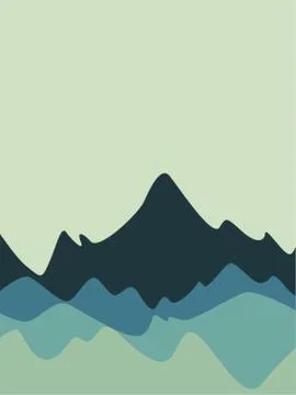 Mountain landscape Stock Illustration