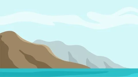 Mountain landscape Stock Illustration