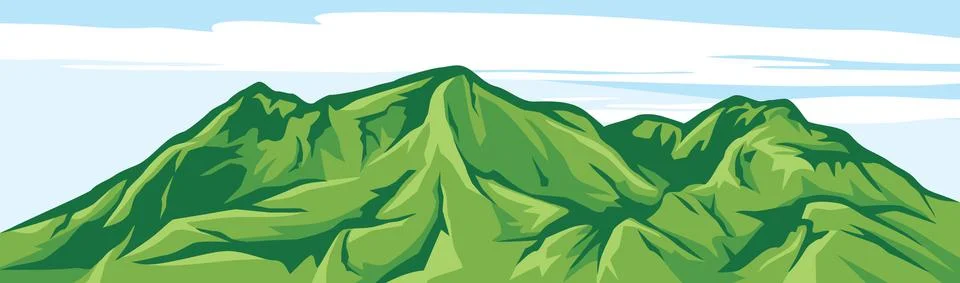 Mountain landscape Stock Illustration