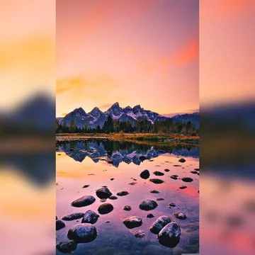 Mountain landscape Stock Illustration