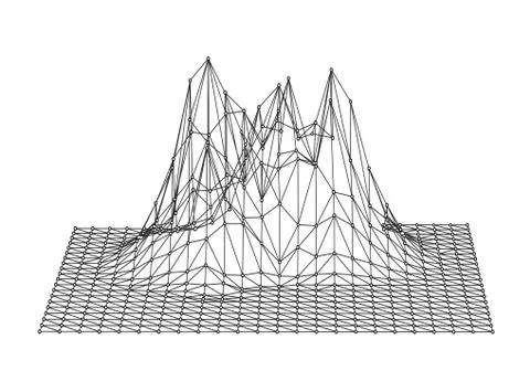 Mountain landscape illustration Stock Illustration