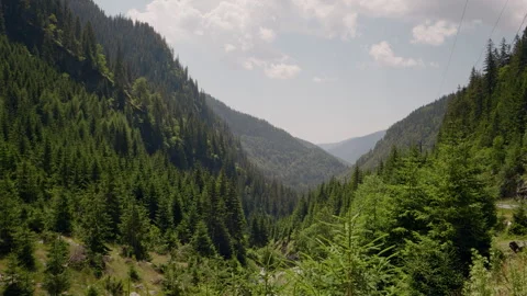 Mountain landscape with infrastructure in remote regions. Stock Footage 295865873