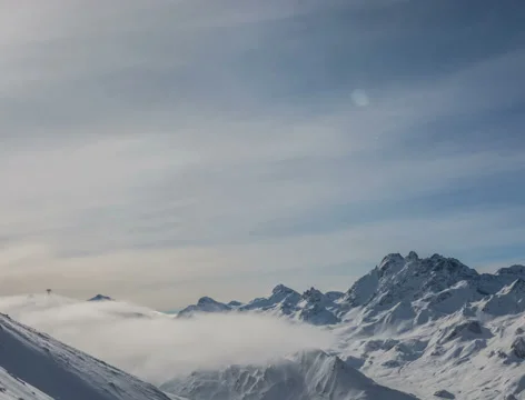 Mountain landscape Ischgl time lapse cinema 4K Stock Footage 36149271