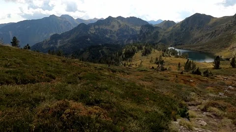 Mountain landscape with lakes Stock-Footage 146041396