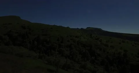 Mountain landscape by night Stock Footage 131836654