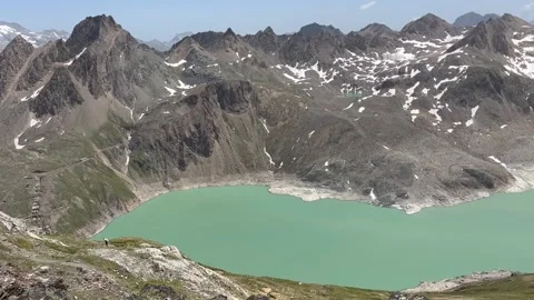 Mountain landscape over the lake Stock Footage 198124843