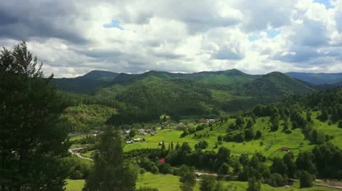 Mountain landscape panorama Stock Footage 20441517