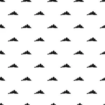 Mountain landscape pattern seamless vector 库存插图