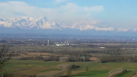 Mountain landscape with plain.  스톡 동영상 152894889