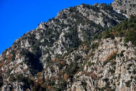 Mountain Landscape in the Pyrenees Stock Photos