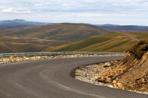 Mountain landscape road Stock Photos