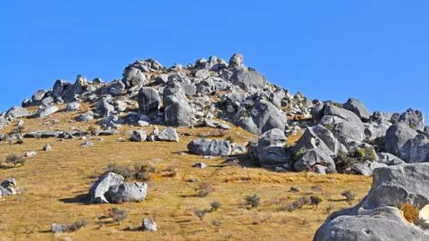 Mountain landscape with rocks Stock Photos