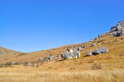 Mountain landscape with rocks Stock Photos