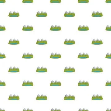 Mountain landscape seamless pattern for digital design Stock Illustration