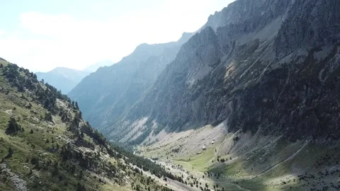 Mountain landscape seen from drone flight. Stock Footage 145421317