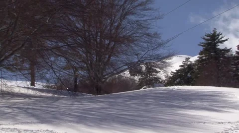 Mountain landscape with snow and shadow Stock Footage 48581681
