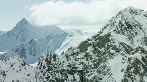 Mountain landscape with snow Stock Footage 312841705