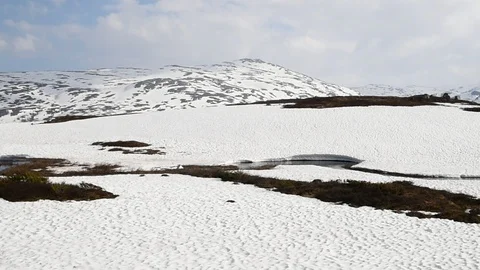 Mountain landscape in spring Stock Footage 92349725