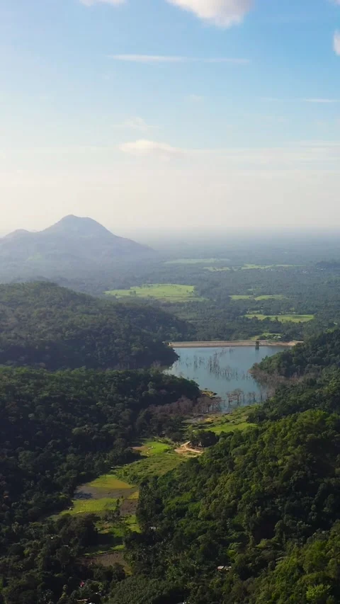 Mountain landscape in Sri Lanka. Stock Footage 252355972