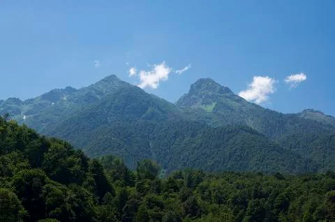Mountain landscape in summer Stock Photos