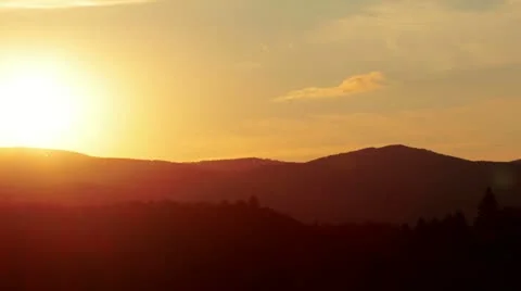 Mountain landscape. sunset. Stock Footage 11891579