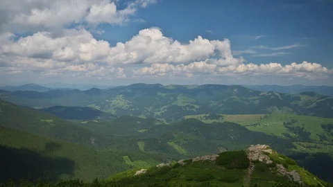 Mountain landscape time lapse. Stock Footage 86043956