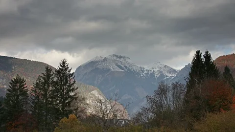 Mountain landscape time lapse Stock Footage 87843454