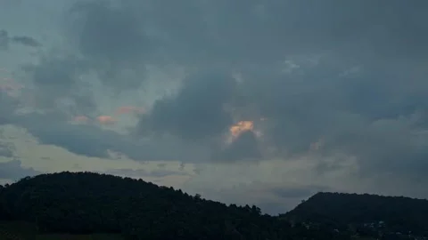 Mountain landscape time lapse of moving clouds in Mon Jam, Chiang Mai, Thailand. Stock Footage 166098908