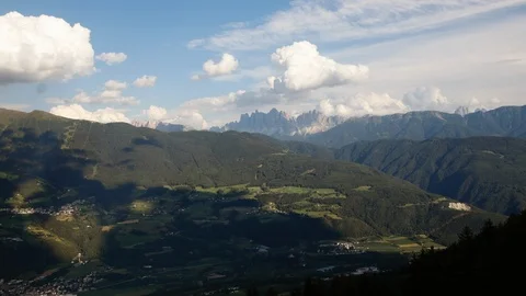 Mountain landscape timelapse moving clouds in alps austria. Stock Footage 125138707