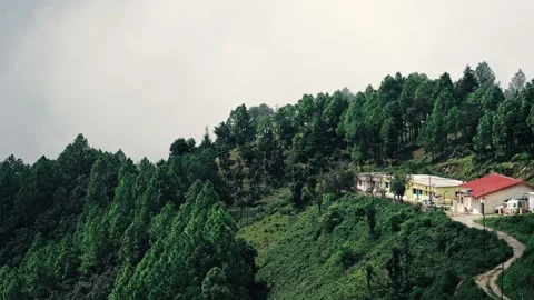 Mountain landscape timelapse moving clouds in Dhumakot, Uttrakhand, India. Stock Footage 144632662