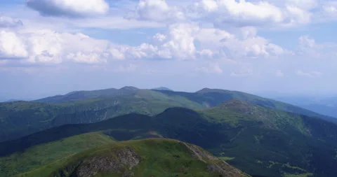 Mountain landscape timelapse moving clouds.. 4k UHD Stock Footage 146452355