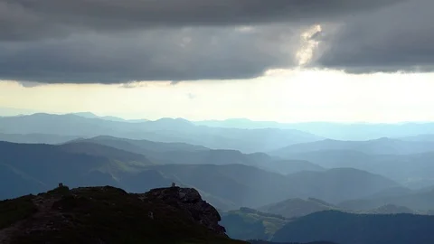 Mountain landscape from the top of the mountain Vidéo 116339080