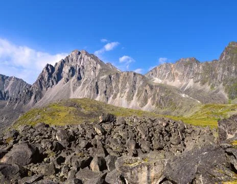 Mountain landscape. Tunka range. Eastern Sayan. Buryatia Stock Photos