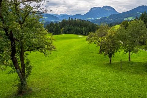 Mountain landscape in Tyrol Stock Photos
