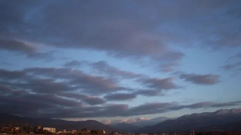Mountain landscape under cloudy sky Stock Footage 331770795