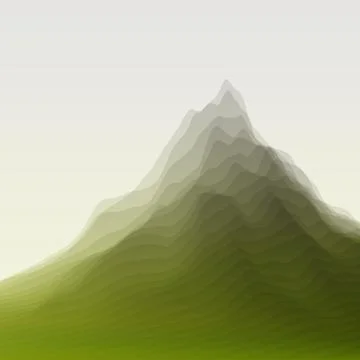 Mountain Landscape. Vector Silhouettes Of Mountains Backgrounds Illustrazione stock