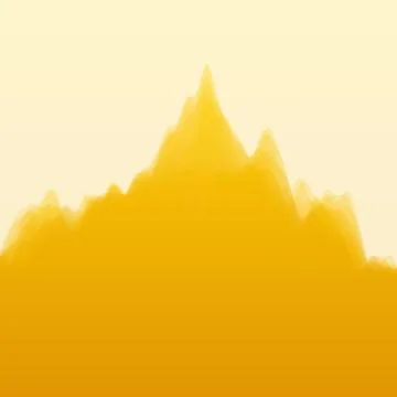 Mountain Landscape. Vector Silhouettes Of Mountains Backgrounds Illustrazione stock