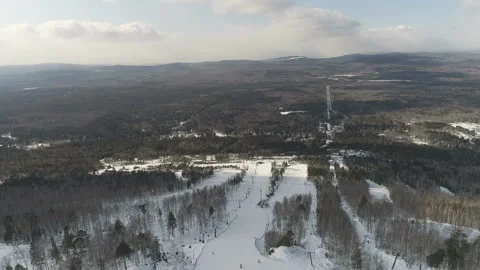 Mountain landscape view from above Stock Footage 108170949